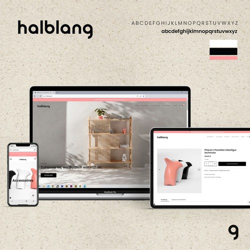 Branding und Webdesign für halblang