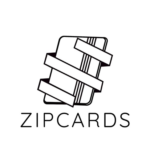 Zipcards modern style logo