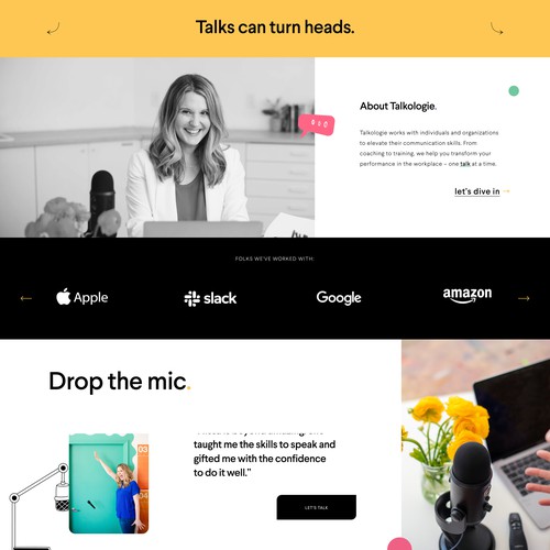 Website Design for Speaker Coaching Business
