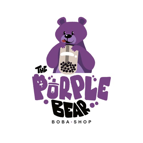 Boba Shop Mascot Logo