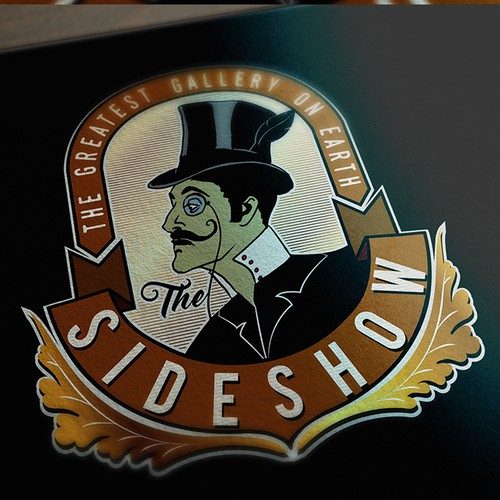 Logo for The Sideshow - a whimsical art gallery