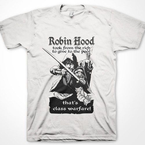 Robin Hood t-shirt design for Cheeky Cheeky Threads (contemporary)