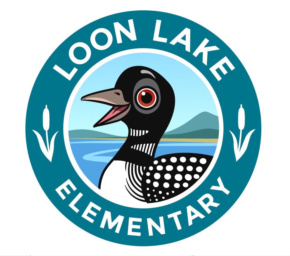 Loon Lake Elementary cute loon logo contest