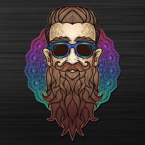 Beard concept t-shirt design