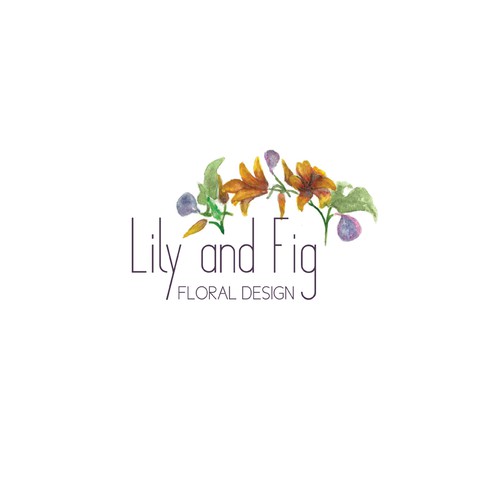 Logo for a floral design shop