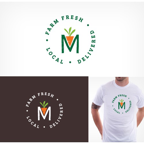 Creating a merchandise logo for a farm fresh/local delivery service.