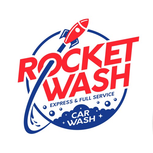 logo design for full service and express care car wash.  
