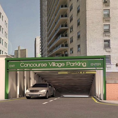 Parking entrance design