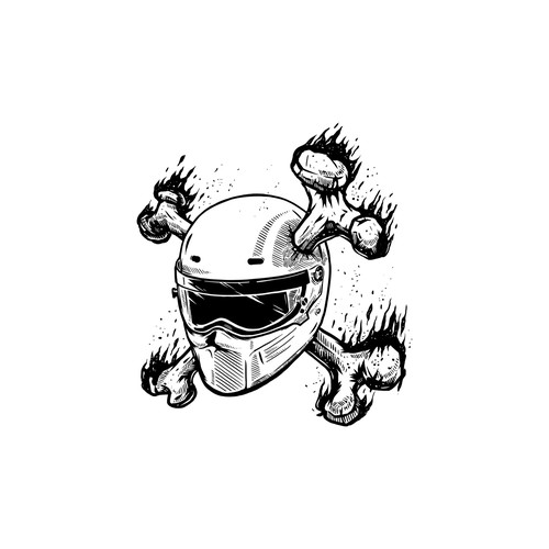 bone and helmet