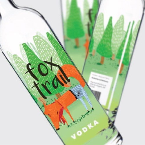 Illustration for Vodka Label