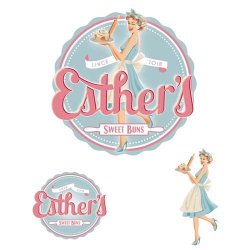 Vintage bakery logo to appeal to the young and hip, with classic vibes.