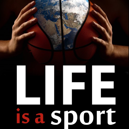 Create a Book Cover for a Sports Book that teaches life skills learned on court for success off the court