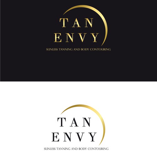 eye catching logo for a luxurious sunless tanning & airbrush contouring studio