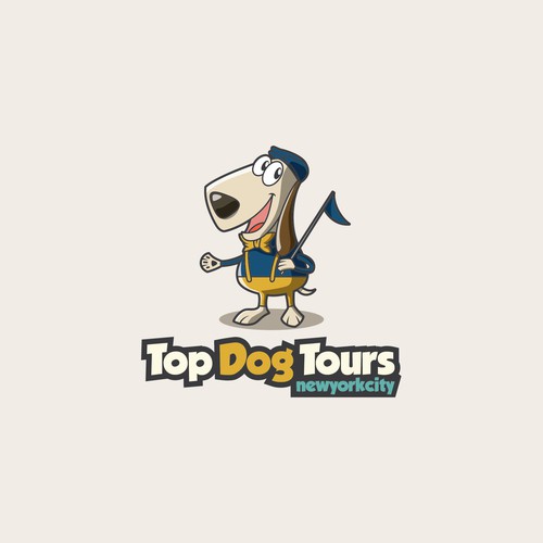 Top Dog Tours logo mascot