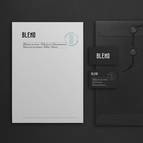 Cafeteria BLEND branding