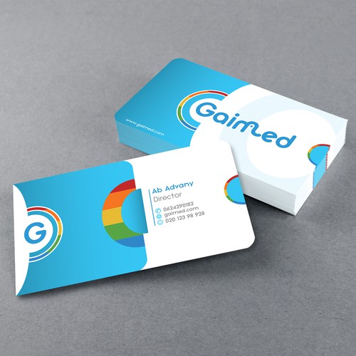 Design a businesscard for a technology startup - GAIMED