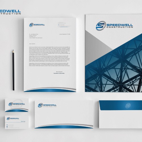  Stationery design for speedwell.