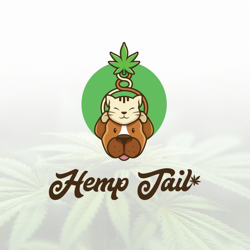 Open minded logo for a  CBD pet products company.