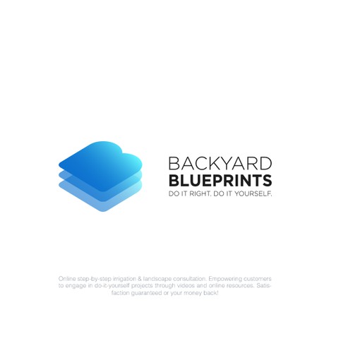Logo concept for Backyard Blueprints