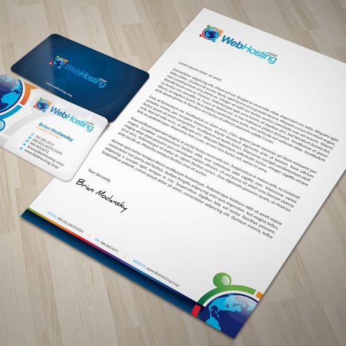 Create Business Card Design / Email Template for WebHosting.coop