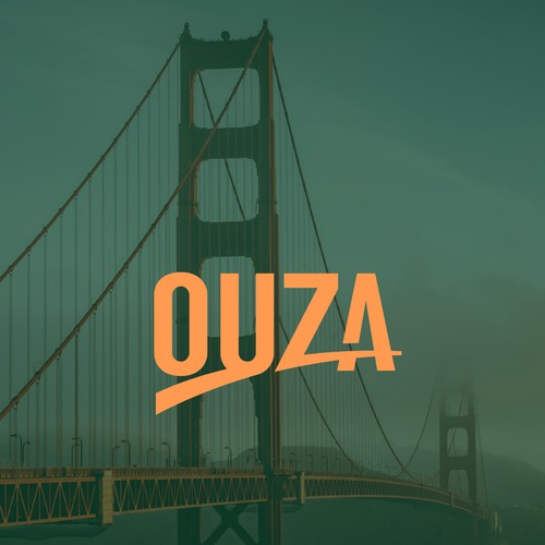 letter OUZA and bridge concept