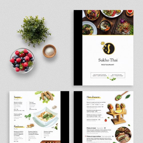Clean & Modern Menu Design