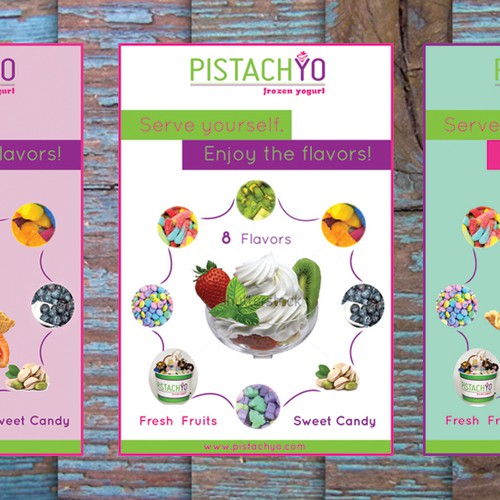 Create the next banner ad for pistachyo frozen yogurt