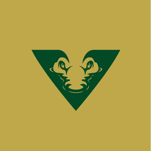 VOAY : V letter + Crocodile creative logo design