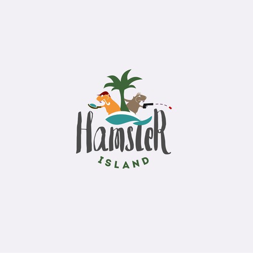 Hamster Island logo design