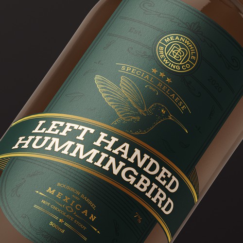 Luxury Beer Bottle Label Design