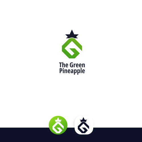 A Unique Pineapple and G Logo
