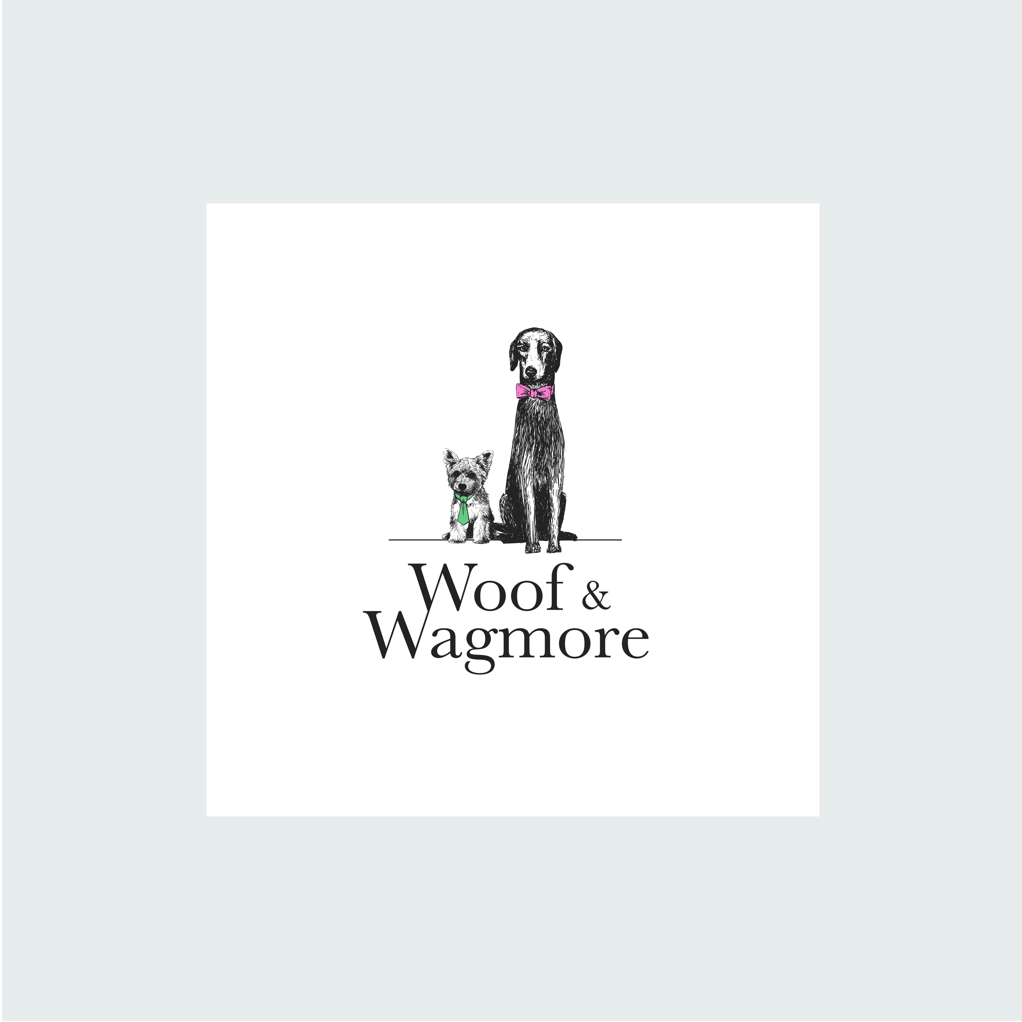 WoofandWagmore.com Logo  (dog bow ties and accesory company) 11yr old girls business!