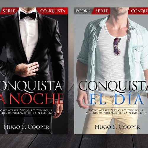 Create elegant, minimalist and direct covers for Ebook Series about "How to Attract Women"