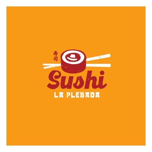 Fun logo for a Mexican Style Sushi Restaurant