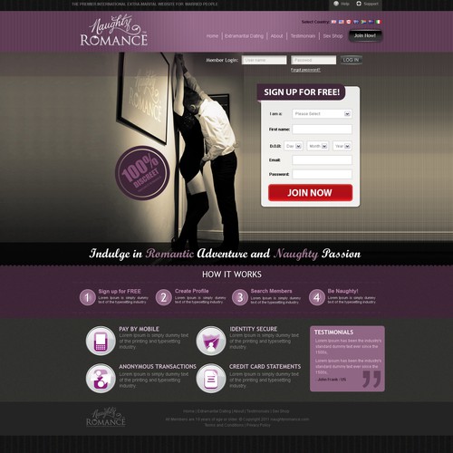 Home Page for Naughty Romance