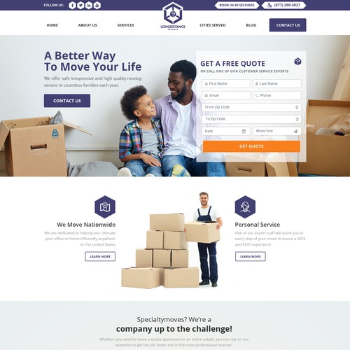 Logistics Website Design