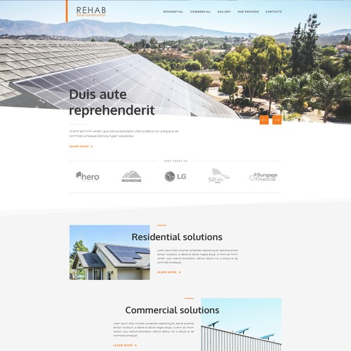 Web design for solar energy company