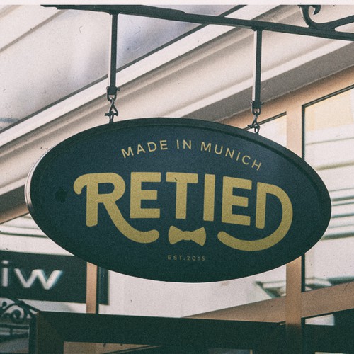 Create a classy bowtie logo for Re Tied!