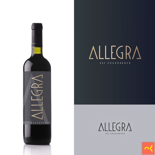 Wine Label & Typeface Logo for new wine brand