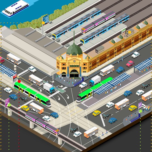 Infographic for Public Transport in Victoria Australia