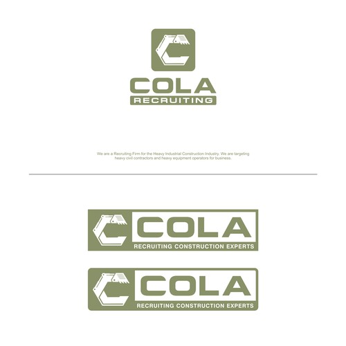 Strong symbol for Construction Logo to appeal to the blue collar industry.