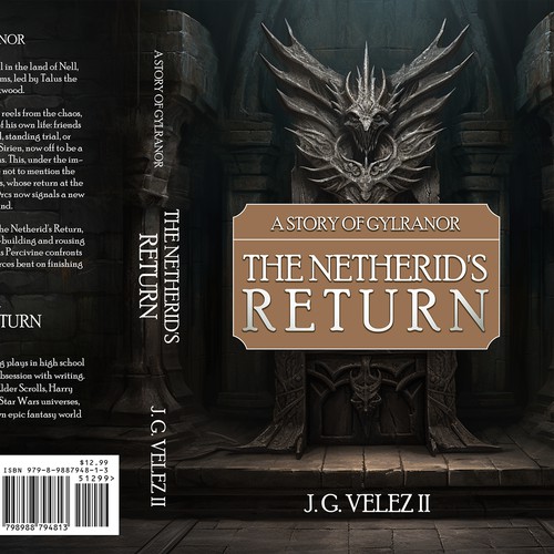 Book cover concept for J.G Velez II