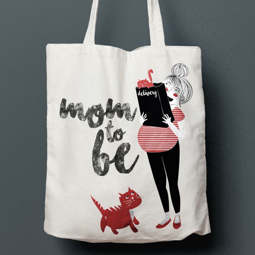 Tote Bag design for pregnant mums