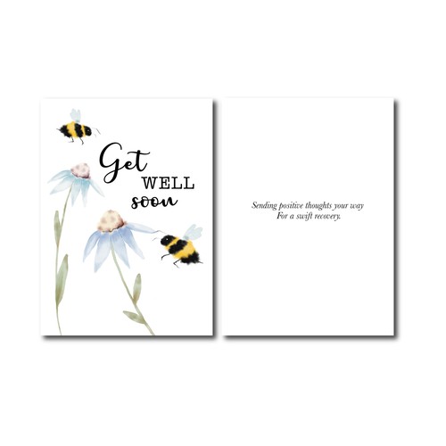 Get well soon greeting card