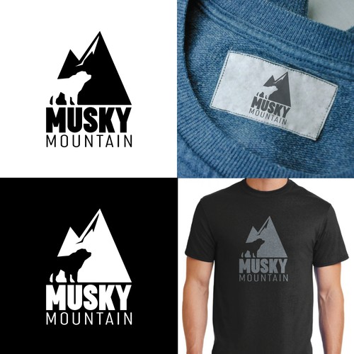 Masculine & Casual Logo for Musky Mountain