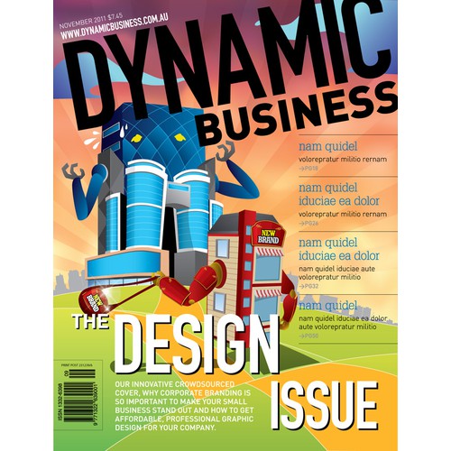 Design the next Dynamic Business Magazine Front Cover!