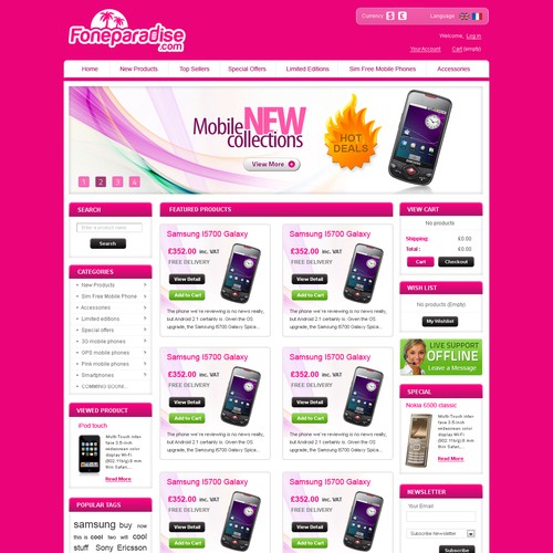 Home page for Foneparadise.com