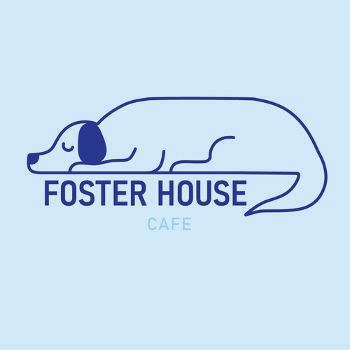 Logo design for a dog cafe