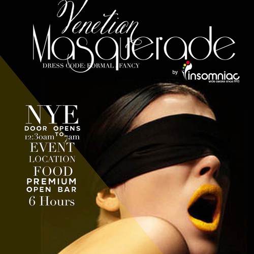 Create a stunning Venetian Masquerade Flyer for social media promotion