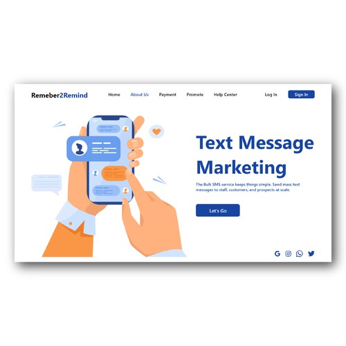 Text Message MarketingLanding page